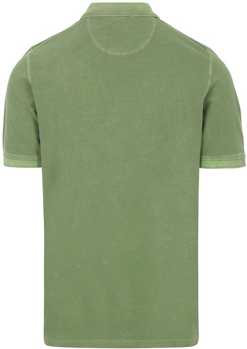 CASAMODA Piképolo Garment Dyed Grön Product / Achterkant
