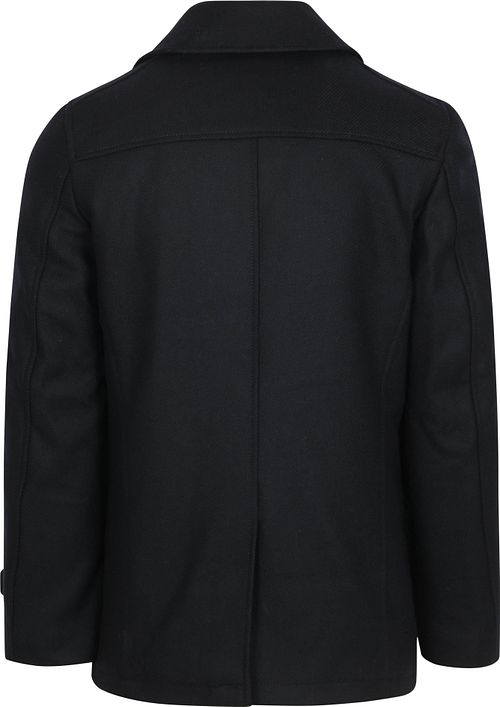 McGregor Core Peacoat Wool Blend Marine Product / Achterkant