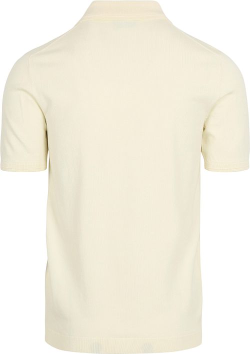 No Excess Half Zip Poloshirt Off White Product / Achterkant