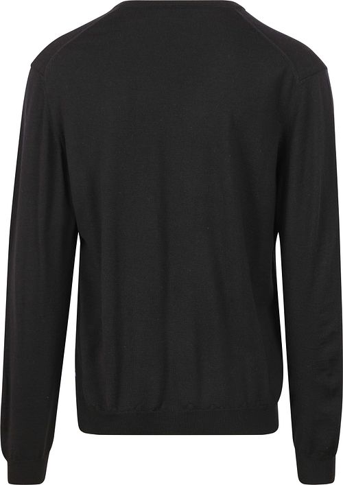 Olymp Casual sweter z wełny w kolorze granatowym Product / Achterkant