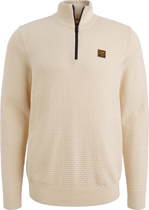 PME Legend Jersey Half Zip Ecru Product