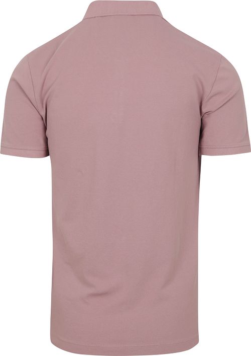 Polo No Excess in piqué malva Product / Achterkant