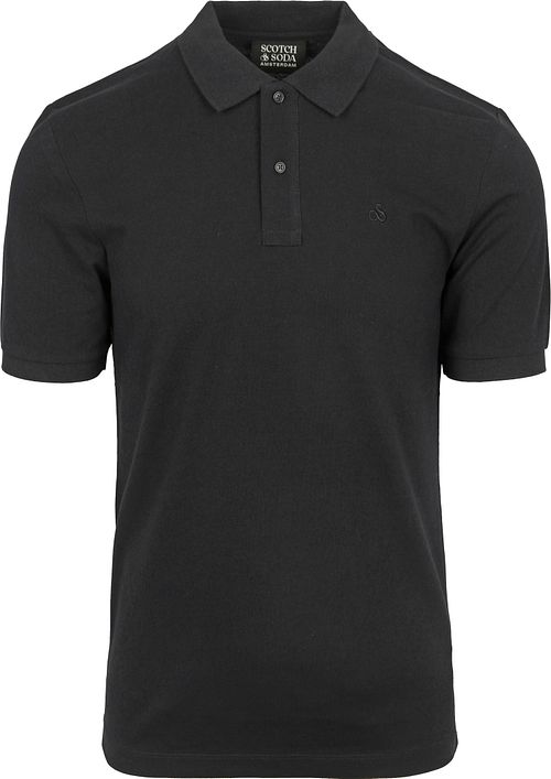 Scotch And Soda Core Piqué Polo Zwart Product