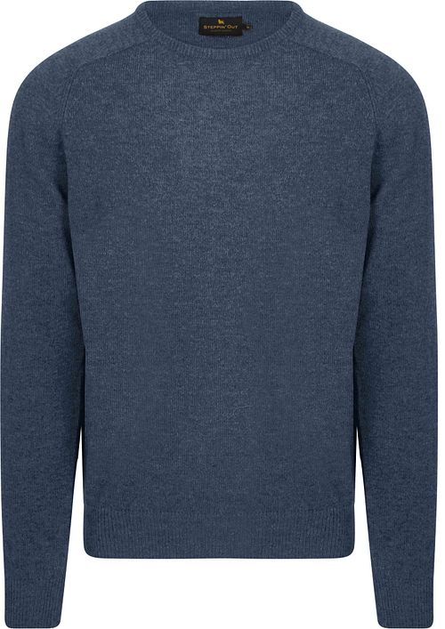 Steppin' Out Trui Lamswol Mid Blauw Product