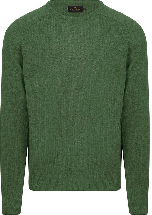 Steppin' Out Trui Lamswol Mid Groen Product