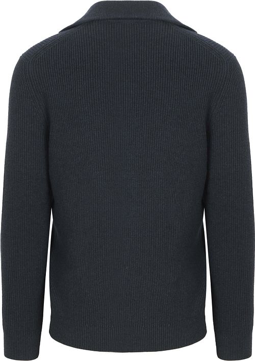 Suitable Trui Riva Strikkad Marinblå Product / Achterkant