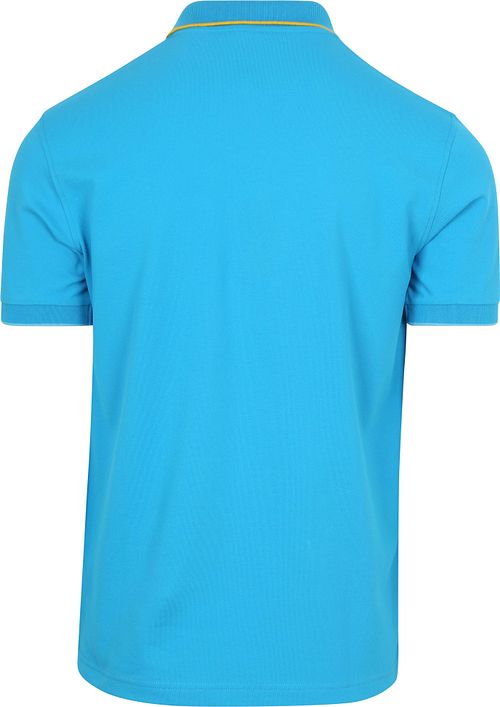 Sun68 Poloshirt Small Stripe Collar Blau Product / Achterkant