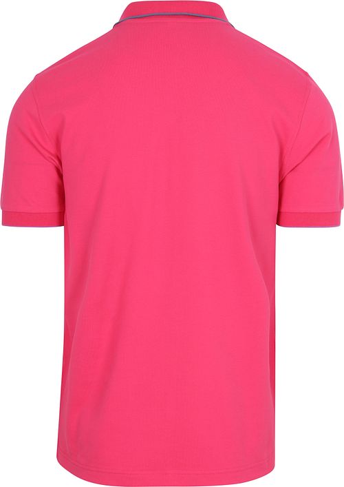 Sun68 Poloshirt Small Stripe Collar Rosa Product / Achterkant