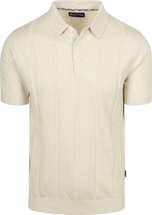 Barbour Wellburn Stickad Polotröja Ecru Product