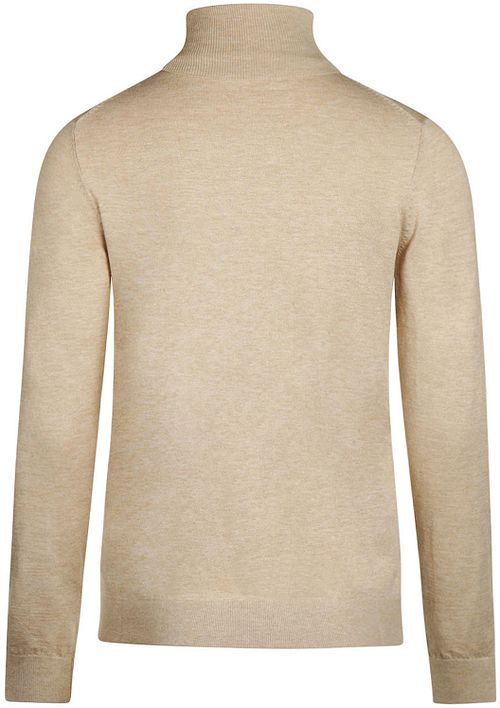 Steppin' Out Damen Rollkragenpullover Cotton Cashmere Beige Product / Achterkant