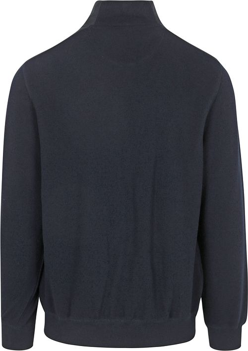 CASAMODA Pullover Zip Navy Product / Achterkant