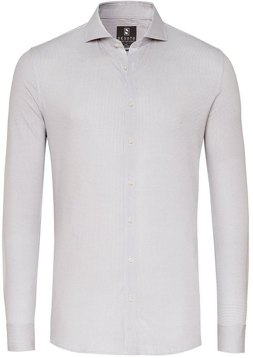 Desoto Essential Skjorte Hai Piqu&eacute; Pied De Poule Beige Product