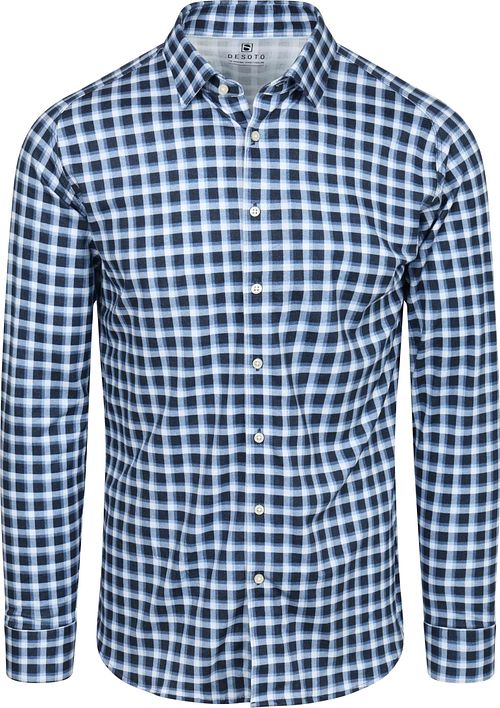 Desoto Shirt Checks Blue Navy