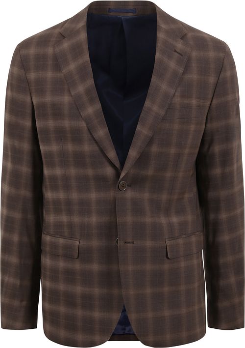 Traje Suitable Strato Toulon de lana a cuadros marrón Product