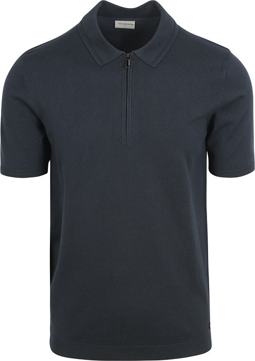 No Excess Polo z krótkim zamkiem, granatowe Product