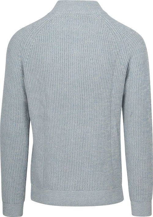 NZA Half Zip Trui Drake Lichtblauw Product / Achterkant