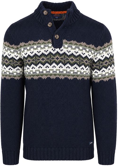 NZA Sweater Nordic Uldblanding Navy Product