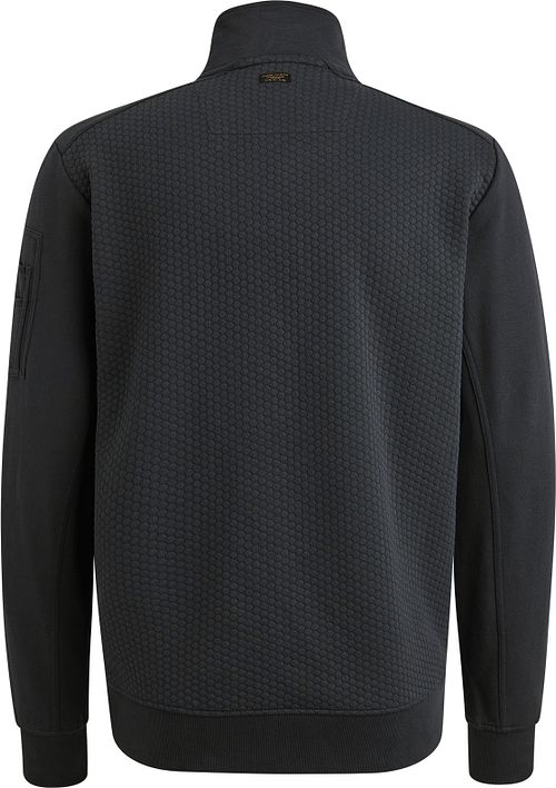 PME Legend Weste Jacquard Interlock Marineblau Product / Achterkant