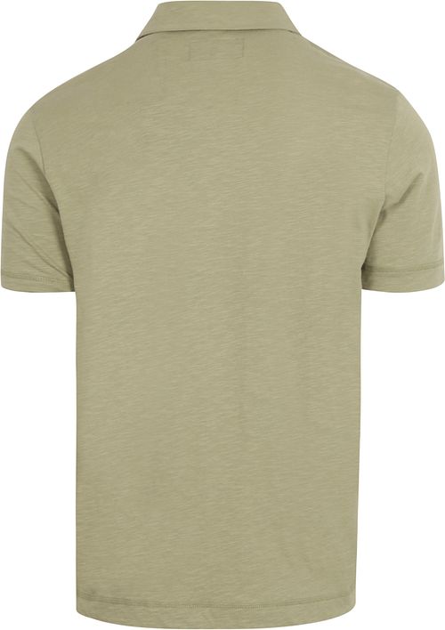 Polo Marc O'Polo Slubs verde salvia Product / Achterkant