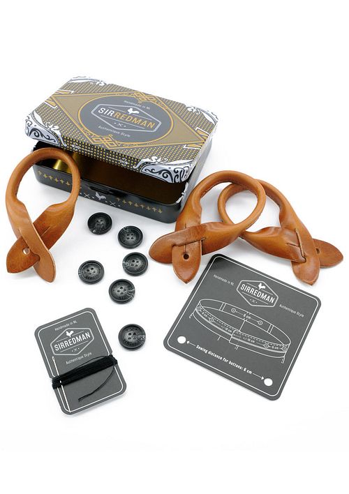 Sir Redman Hängslen Combo Pack Dapper Dot Beige Product / Detail