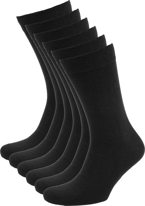 Suitable Bio-Baumwolle Socken Schwarz 6-Pack