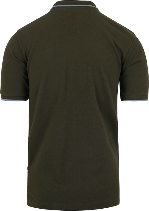 Suitable Respekt Polo Topp Olivegreen Product / Achterkant