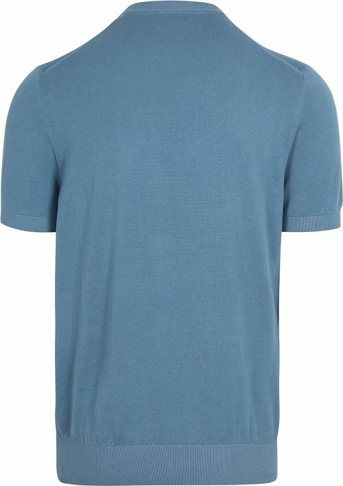 Suitable Stickad T-shirt Ficka Kompakt Blå Product / Achterkant