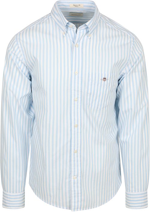 Camisa GANT Stripe Poplin Classic en azul Product