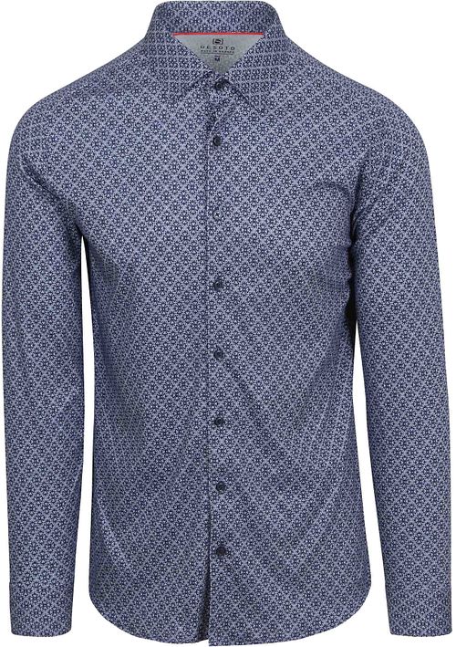 Desoto Skjorta Tryck Mörkblå Product