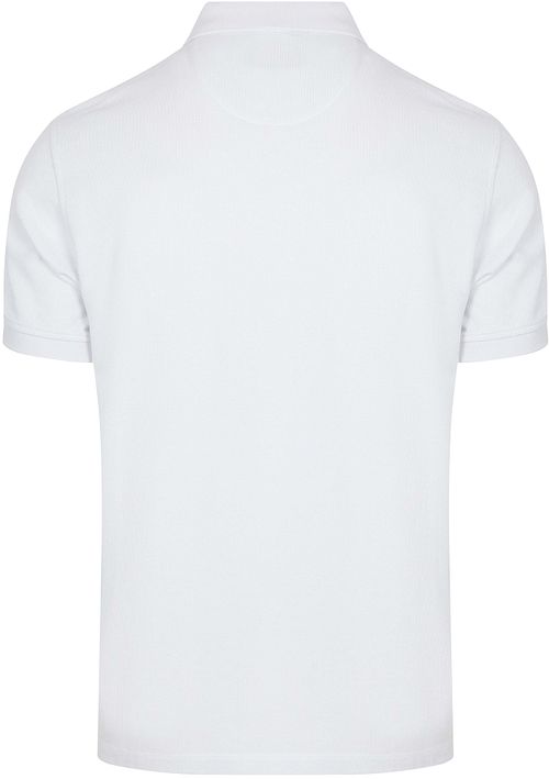 Steppin' Out Polo Piqué Klassisk Hvid Product / Achterkant