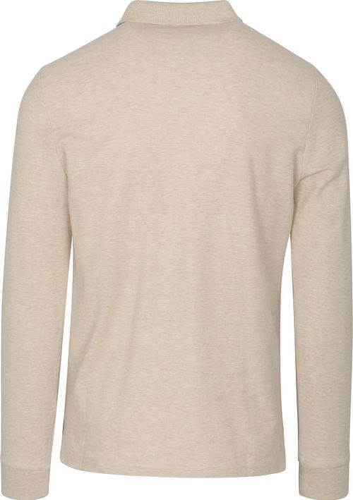 NZA Longsleeve Polo Shirt Isaac Piqué Sand Product / Achterkant