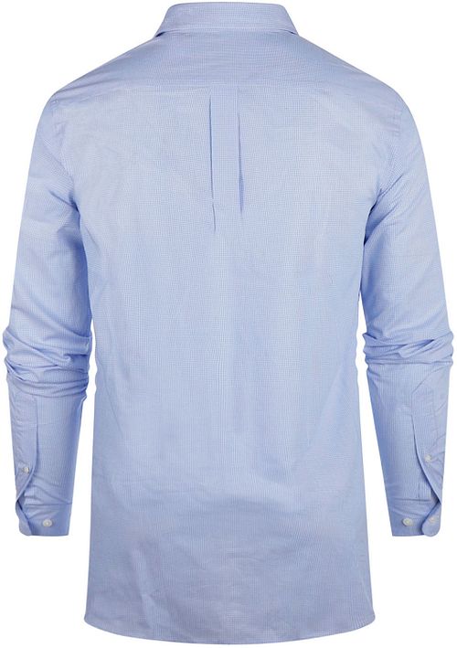Koszula w kratę Steppin' Out z wyjątkowo długim rękawem, jasnoniebieska Product / Achterkant