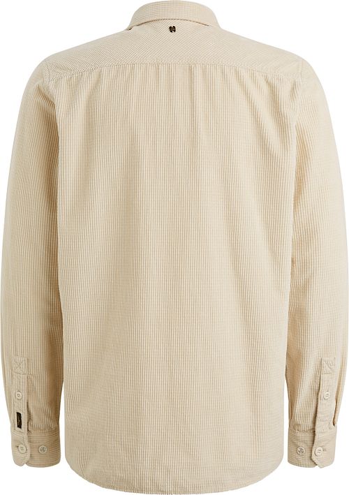 PME Legend overshirt z dobby corduroy w kolorze ecru Product / Achterkant