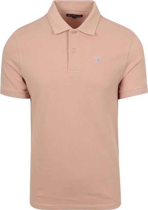Polo piqué Barbour rosa claro Product