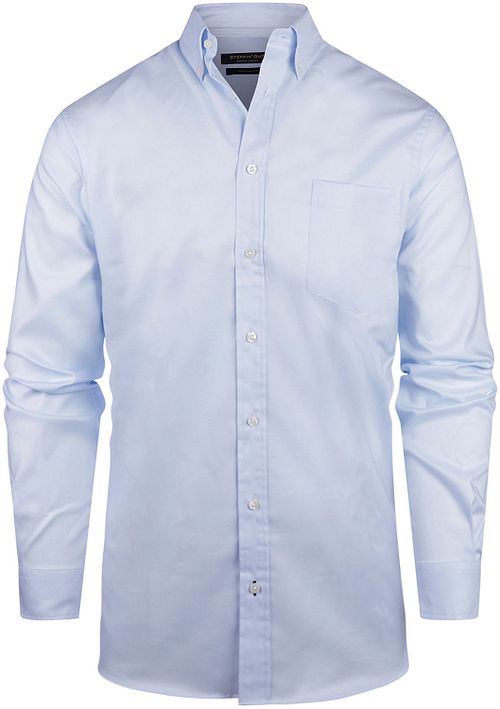 Steppin' Out Hemd Twill Lichtblauw Product