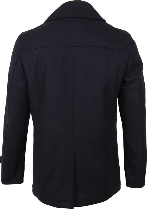 Suitable Prestige Jacke Nathan Wool Blend Dunkelblau Product / Achterkant