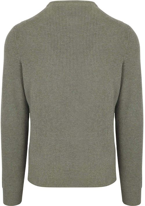 Suitable sweter z mieszanki wełny w kolorze zielonym Product / Achterkant