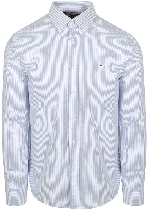 Tommy Hilfiger Camicia Oxford a righe azzurro chiaro Product