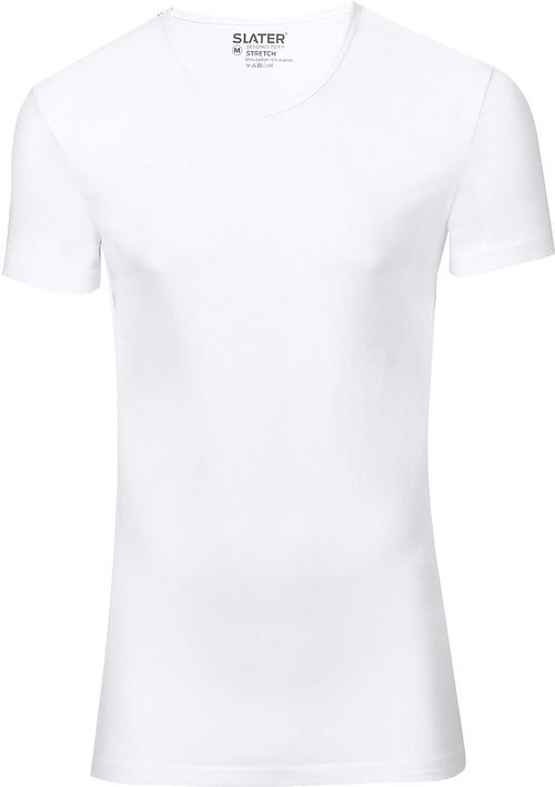 Slater 2-pack Stretch V-neck T-shirts Vit Product