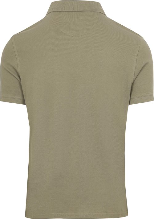 Barbour Pique poloshirt i Støvet Grøn Product / Achterkant