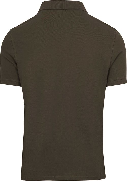 Barbour Polo Basic verde militar Product / Achterkant