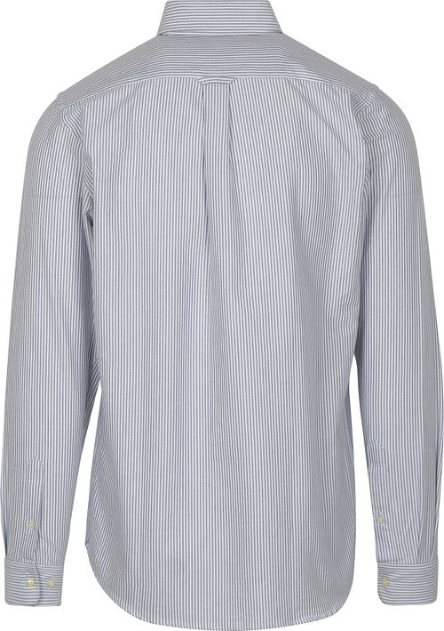 Steppin' Out Chemise Oxford Rayures Bleu Clair Product / Achterkant