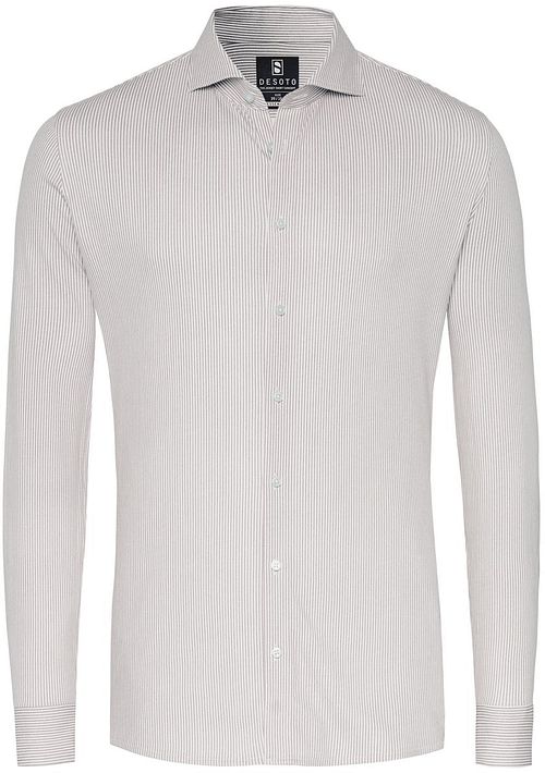 Desoto Essential Camicia Hai Piqué a righe beige Product