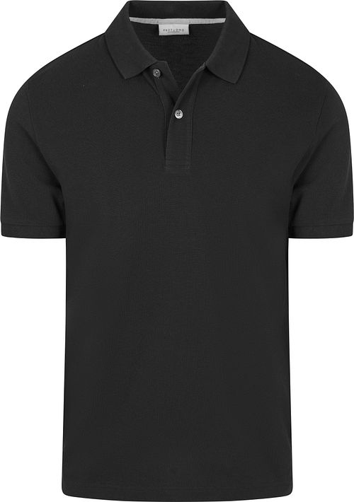 Koszulka polo piqué Profuomo w kolorze czarnym Product