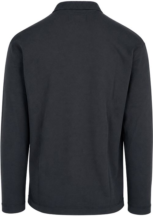 Marc O'Polo Longsleeve Heavy Poloshirt Peppercorn Grey