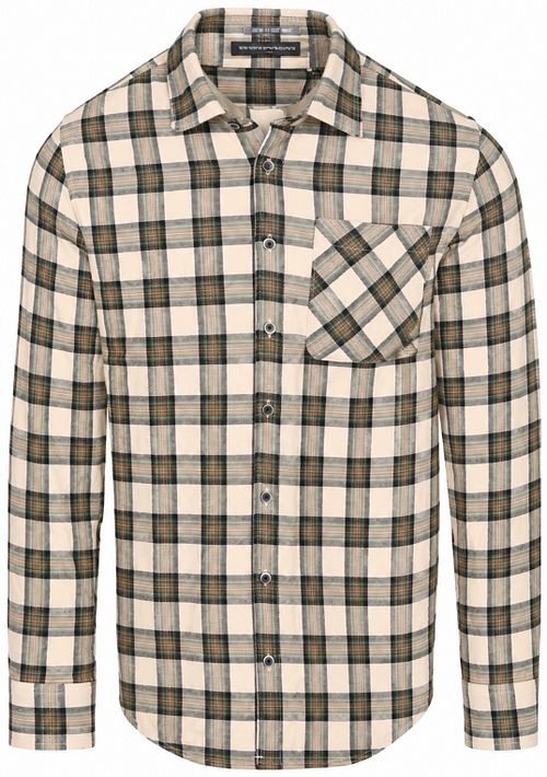 No Excess Skjorte Yarn Dyed Check Beige Product