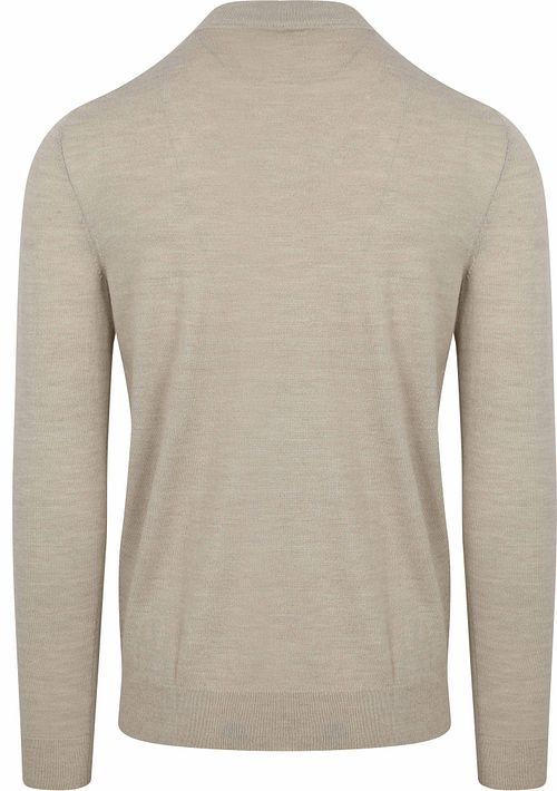 Profuomo dolcevita in lana merino écru Product / Achterkant