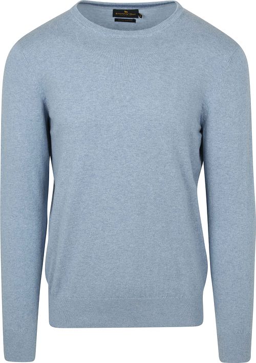 Steppin' Out Maglione in cotone e cashmere blu cielo Product