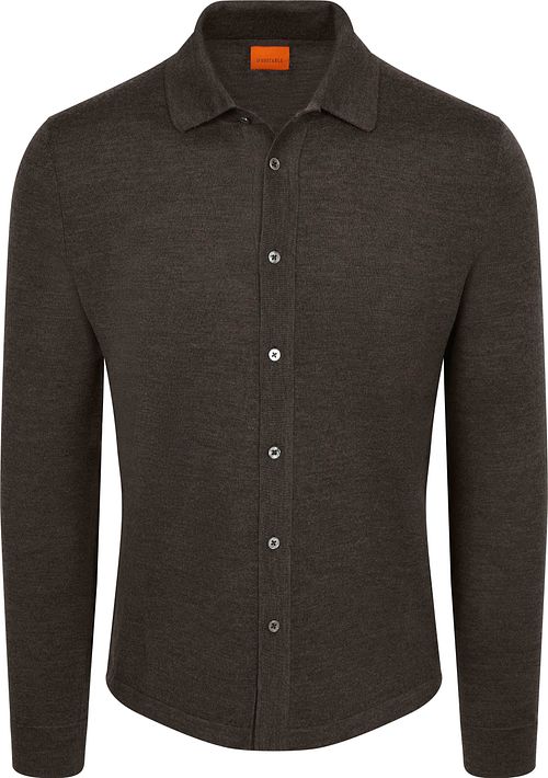 Suitable Cardigan Shirt Merino Braun Product