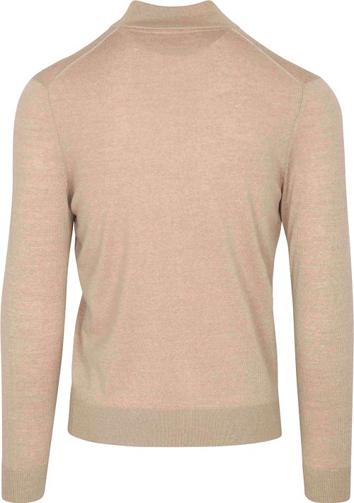 Suitable Cardigan i Merino Sand Product / Achterkant